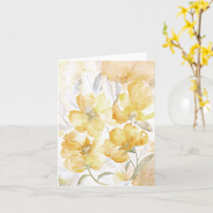 Yellow Blossoms Blank Card