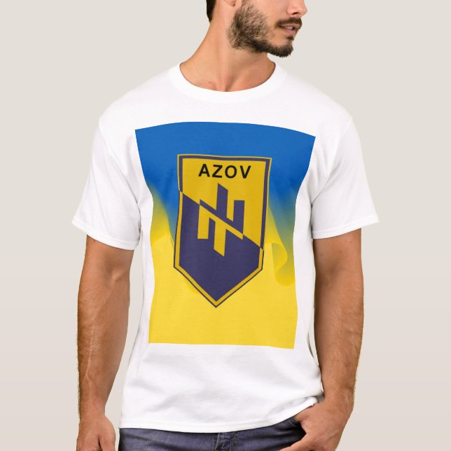 Yellow Blue AZOV battalion T-Shirt (Front)