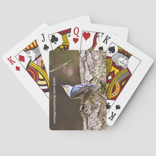 Yellow & Blue Bird Playing Cards (Back)