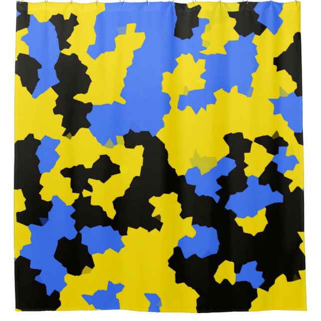 Yellow Blue Black Abstract Design (Front)