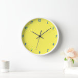 Yellow Blue Colourful Bright Custom Colour Cute Gi<br><div class="desc">Printed in classy yellow and blue custom colour background! You may change colours as you wish!</div>