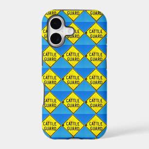 yellow blue diamonds cattle guard case