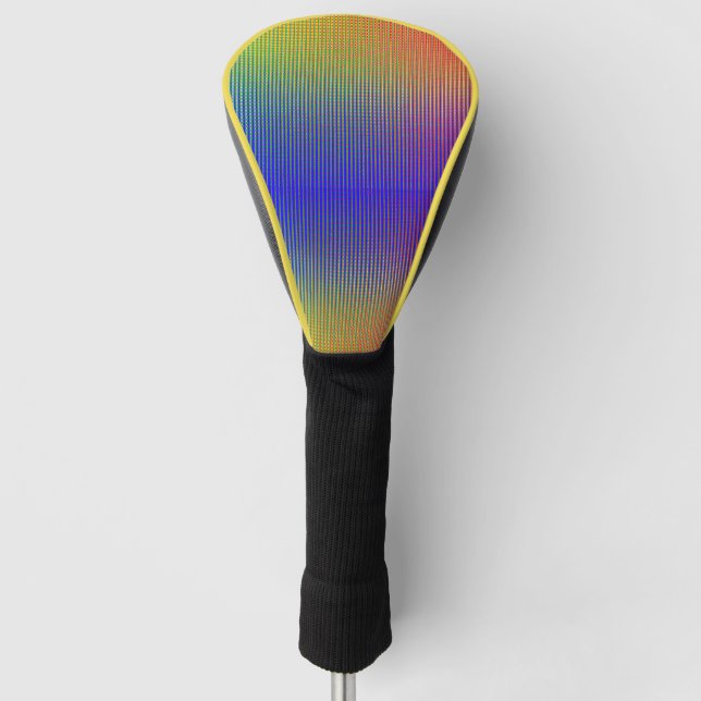 Yellow Blue Golf Head Cover (Front)