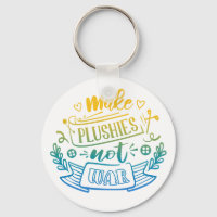 Yellow Blue Gradient Peace Quote for Plush Makers