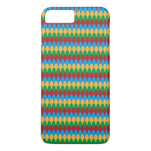 Yellow Blue Green & Red Geometric Scallops Case-Mate iPhone Case