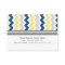 Yellow Blue Grey Chevron Salon Appointment Cards