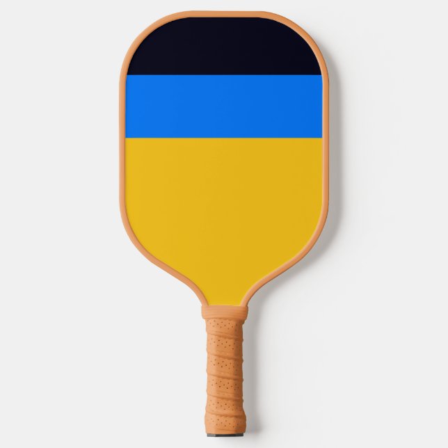 Yellow Blue Pickleball Paddle (Front)