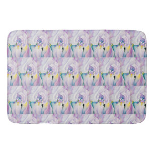 Yellow Blue Purple Light of Iris Bath Mat