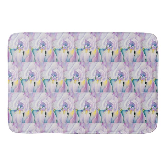 Yellow Blue Purple | Light of Iris Bath Mat (Front)