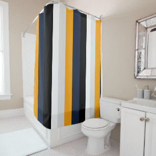 Yellow, blue, white, and black stripes