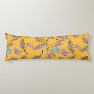 yellow body pillow
