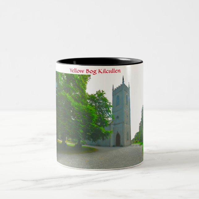 Yellow Bog Kilcullen , Kildare Two-Tone Coffee Mug (Center)