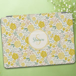 Yellow Boho Roses with Monogram iPad Smart Cover<br><div class="desc">Pretty yellow Boho style roses with cute monogram cover this iPad Smart Cover. Makes the perfect gift for iPad users! Monogram and name are customizable. This is part of the "Yellow Roses" collection... .look for matching accessories,  stationery and gift ideas!</div>