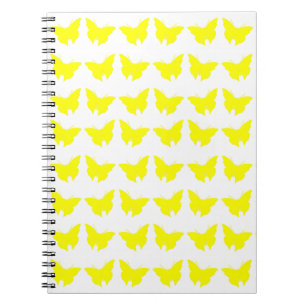 Yellow Bold Butterflies Notebook