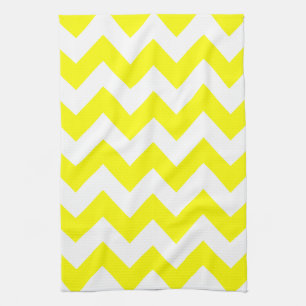 Yellow Bold Chevron Kitchen Towel