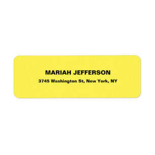 Yellow Bold Elegant Minimal Modern Professional