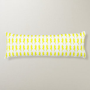 Yellow Bold Mod GoGo Girls Body Pillow