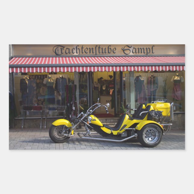 Yellow Boom Trike Sticker (Front)