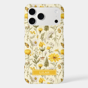 Yellow Botanical Watercolor Floral Name