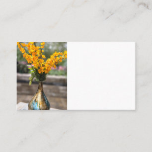Yellow bouquet business card