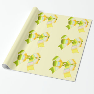 Yellow Bows Wrapping Paper