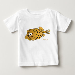 Yellow boxfish cartoon illustration baby T-Shirt