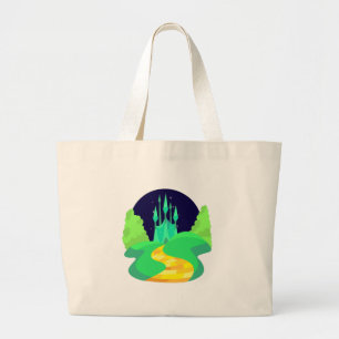 yellow brick road large tote bag