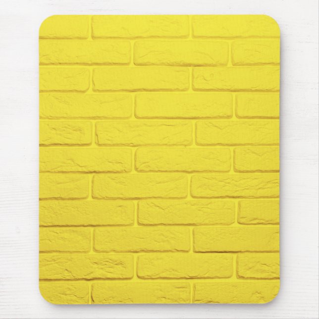 yellow brick wall mouse pad (Front)