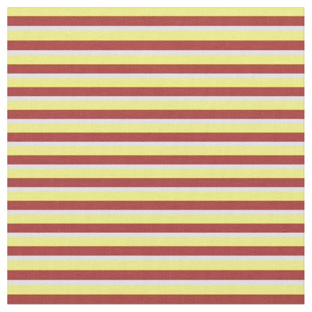 Yellow, Brown, and Lavender Stripes Fabric (Close Up)