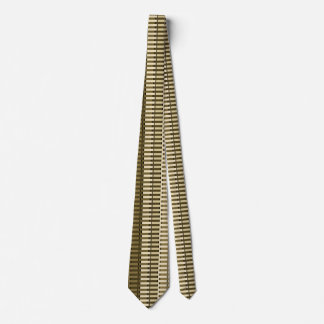 Yellow Brown Gold Stylish Modern Abstract Pattern Tie