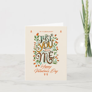 Yellow Brown Orange Playful Valentine's Day Card