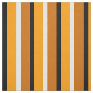 Yellow Brown Orange Stripes Pattern Design Fabric