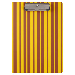 Yellow Brown Stylish Stripes Pattern Design  Clipboard