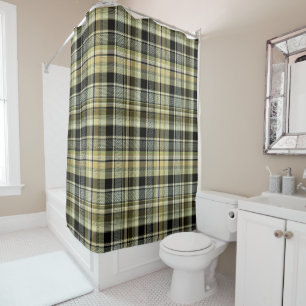 Yellow-brown tartan plaid.