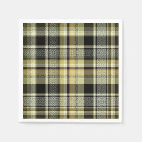 Yellow-brown tartan plaid.