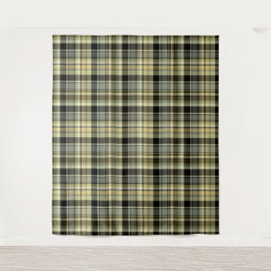Yellow-brown tartan plaid.  tapestry