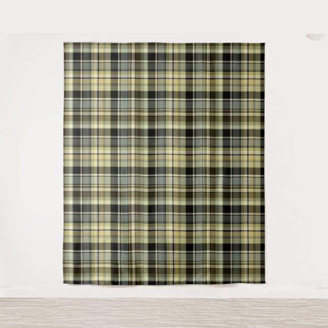 Yellow-brown tartan plaid.  tapestry (Front)