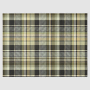 Yellow-brown tartan plaid.  tissue paper