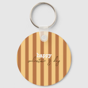 Yellow - Brown Valentine's Day Keychain
