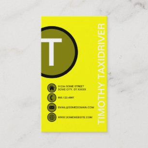 yellow bubbles business card