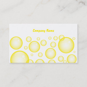 Yellow Bubbles, Company Name Business Card