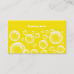 Yellow Bubbles, Company Name Business Card