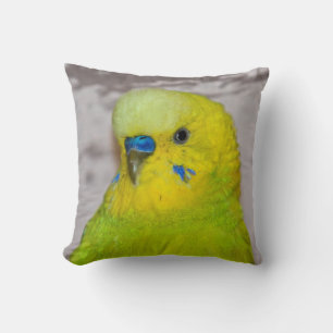 Yellow Budgie Pillow