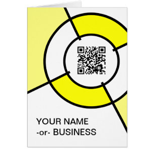 yellow bullseye QR code