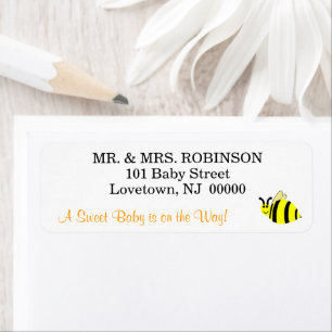 Yellow Bumble Bee Sweet Baby