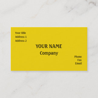 Yellow Business Card