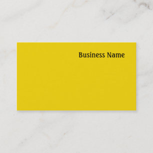 Yellow Business Card