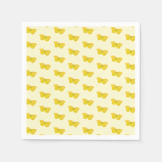 Yellow Butterfly Common Brimstone flying Napkin