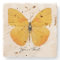 Yellow Butterfly Custom Stone Coaster