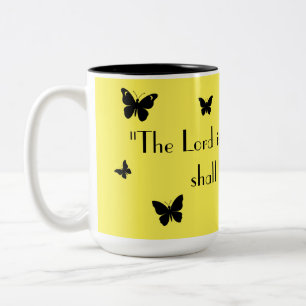 Yellow Butterfly Faith Mug